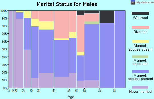 Park City marital status for males