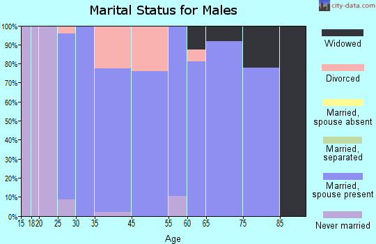 Pearl City marital status for males