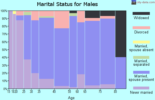 Pecatonica marital status for males