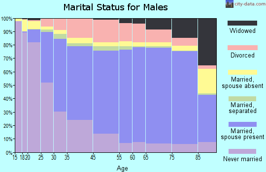 Peoria marital status for males