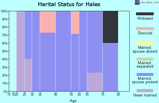 Plainville marital status for males