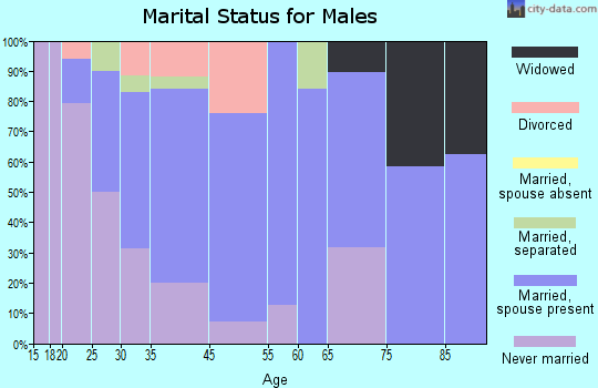 Pocahontas marital status for males