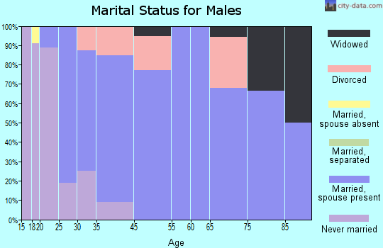 Ridge Farm marital status for males