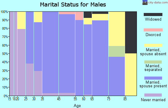 Riverwoods marital status for males