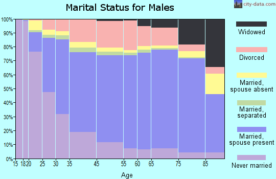 Rockford marital status for males