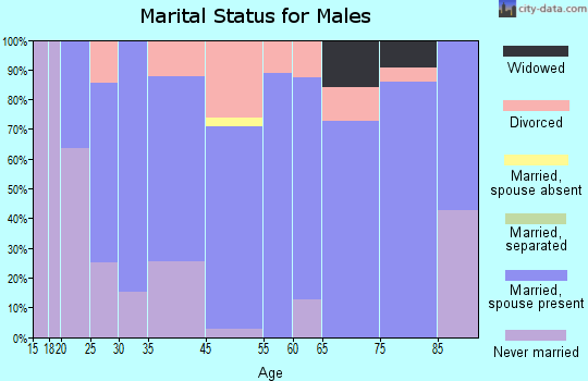 Sheffield marital status for males