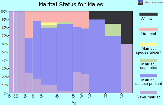Smithton marital status for males
