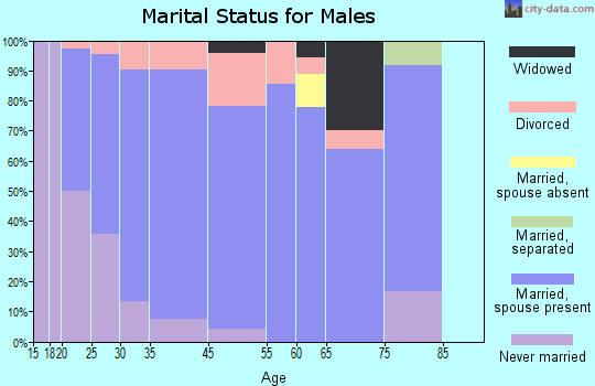 South Pekin marital status for males