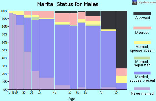 Streamwood marital status for males