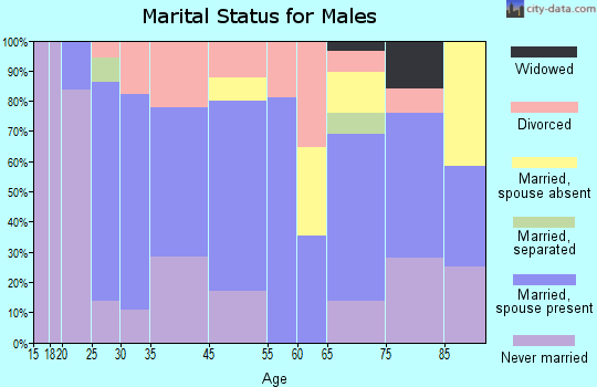 Sumner marital status for males