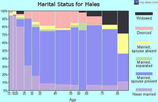 Taylorville marital status for males