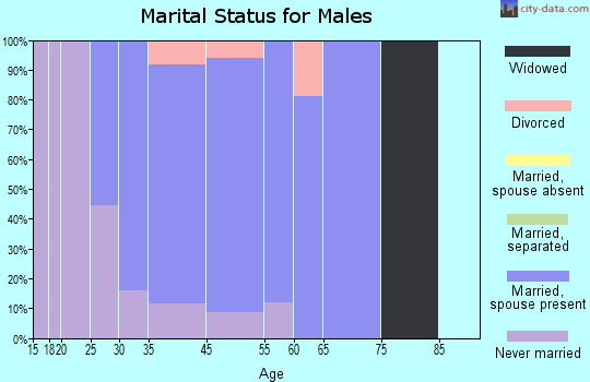 Third Lake marital status for males