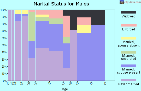Hooper Bay marital status for males