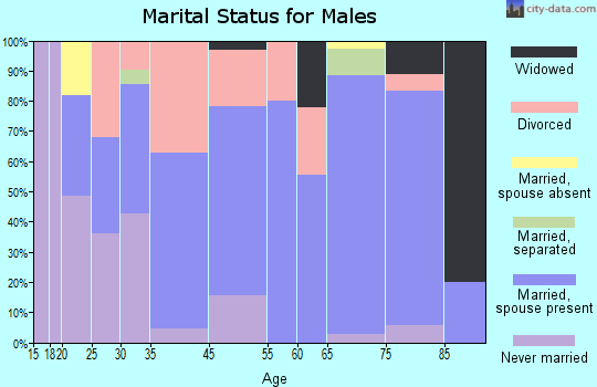 Toledo marital status for males