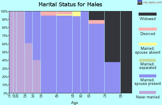 Tower Lakes marital status for males