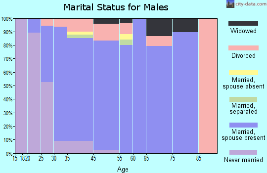 Troy marital status for males