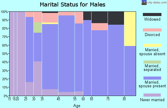 Tuscola marital status for males