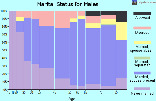 Watseka marital status for males
