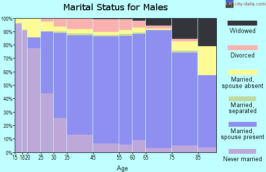 Wheaton marital status for males