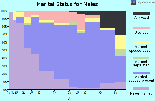 Juneau marital status for males