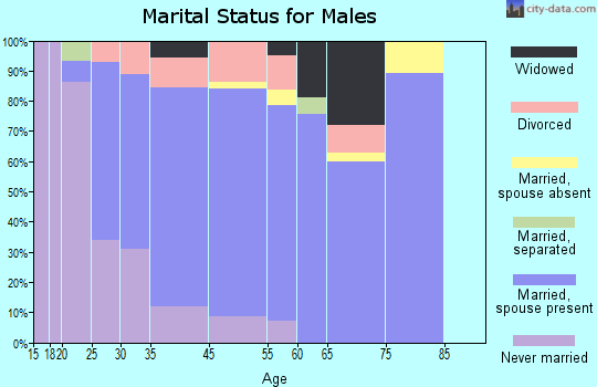Wilmington marital status for males