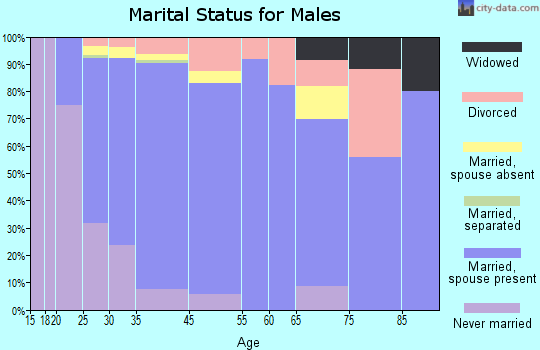 Yorkville marital status for males