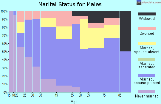 Arcadia marital status for males