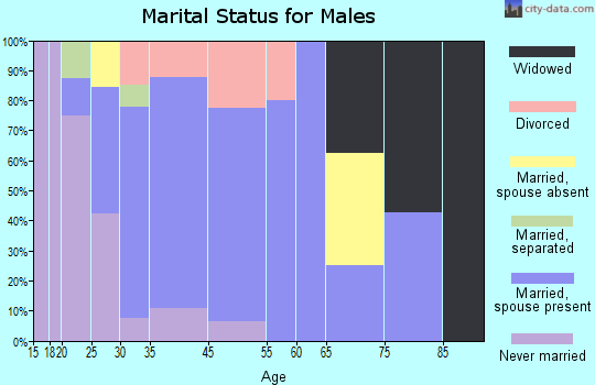 Atlanta marital status for males