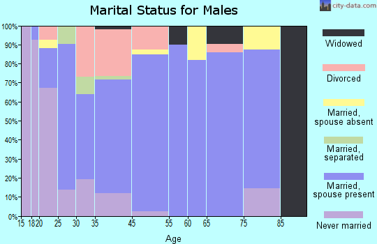 Attica marital status for males