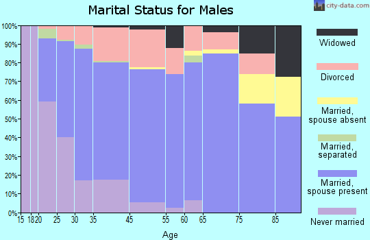 Bluffton marital status for males