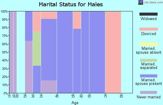 Kasilof marital status for males