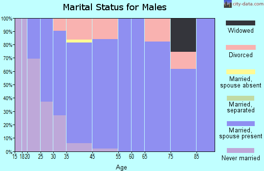Chandler marital status for males