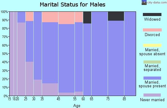 Cumberland marital status for males