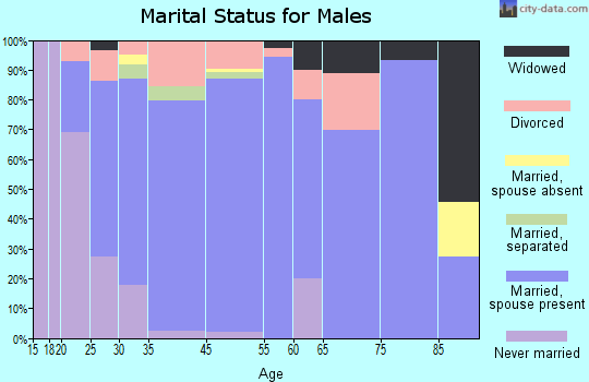 Daleville marital status for males