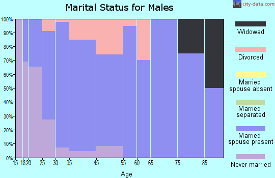 Dayton marital status for males