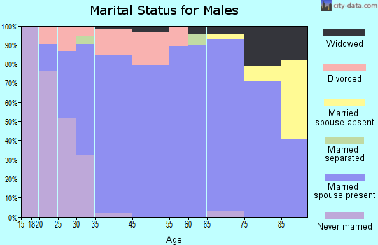 De Motte marital status for males