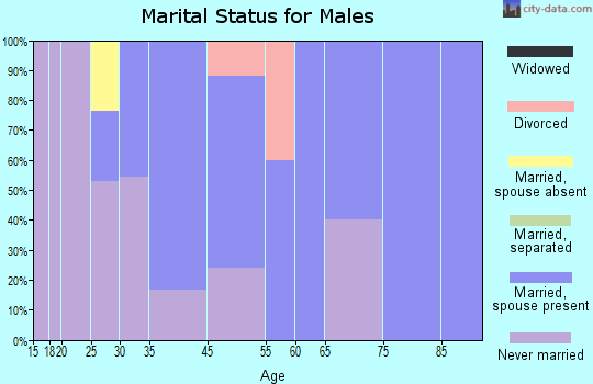 Kivalina marital status for males