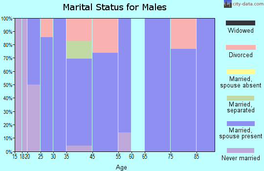 Glenwood marital status for males