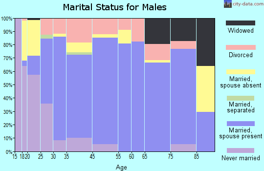 Greencastle marital status for males