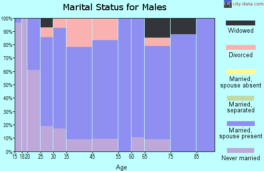 Lapel marital status for males