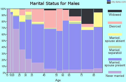 La Porte marital status for males
