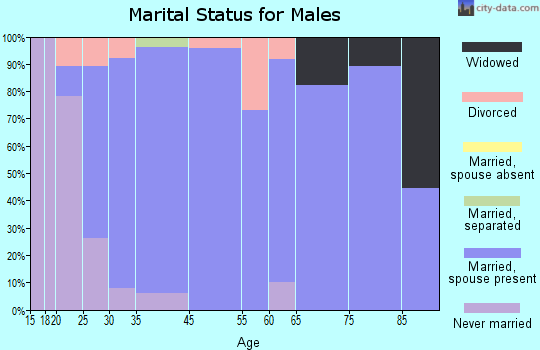 Leo-Cedarville marital status for males