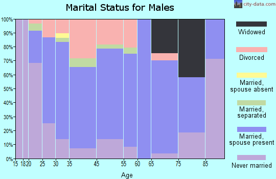 Milan marital status for males