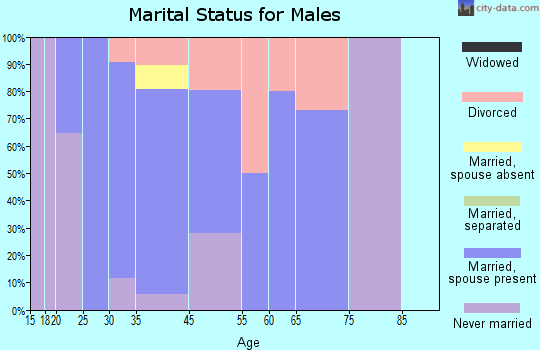 Lazy Mountain marital status for males