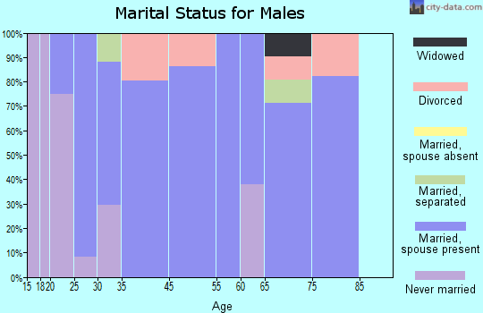 Plainville marital status for males