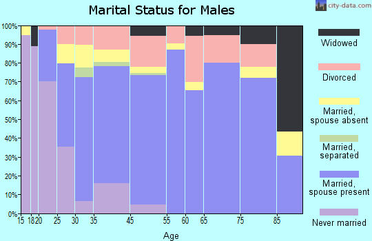 Princeton marital status for males
