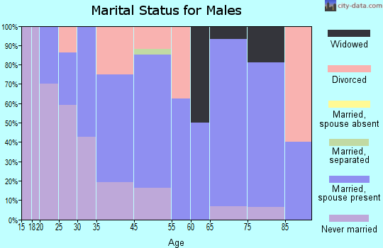 Rocky Ripple marital status for males