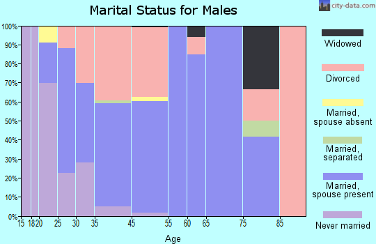 Shelburn marital status for males