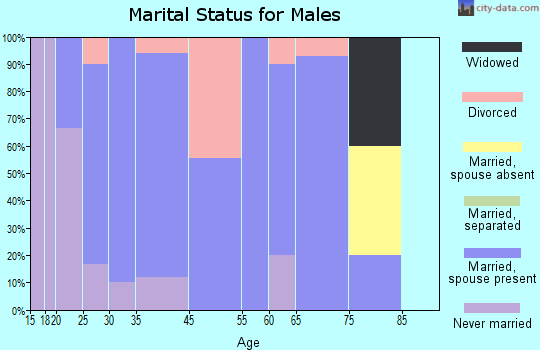 Switz City marital status for males