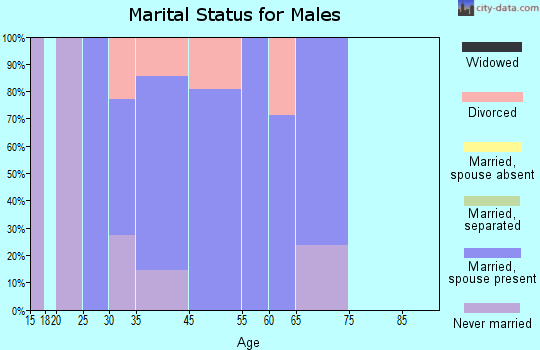 Taylorsville marital status for males